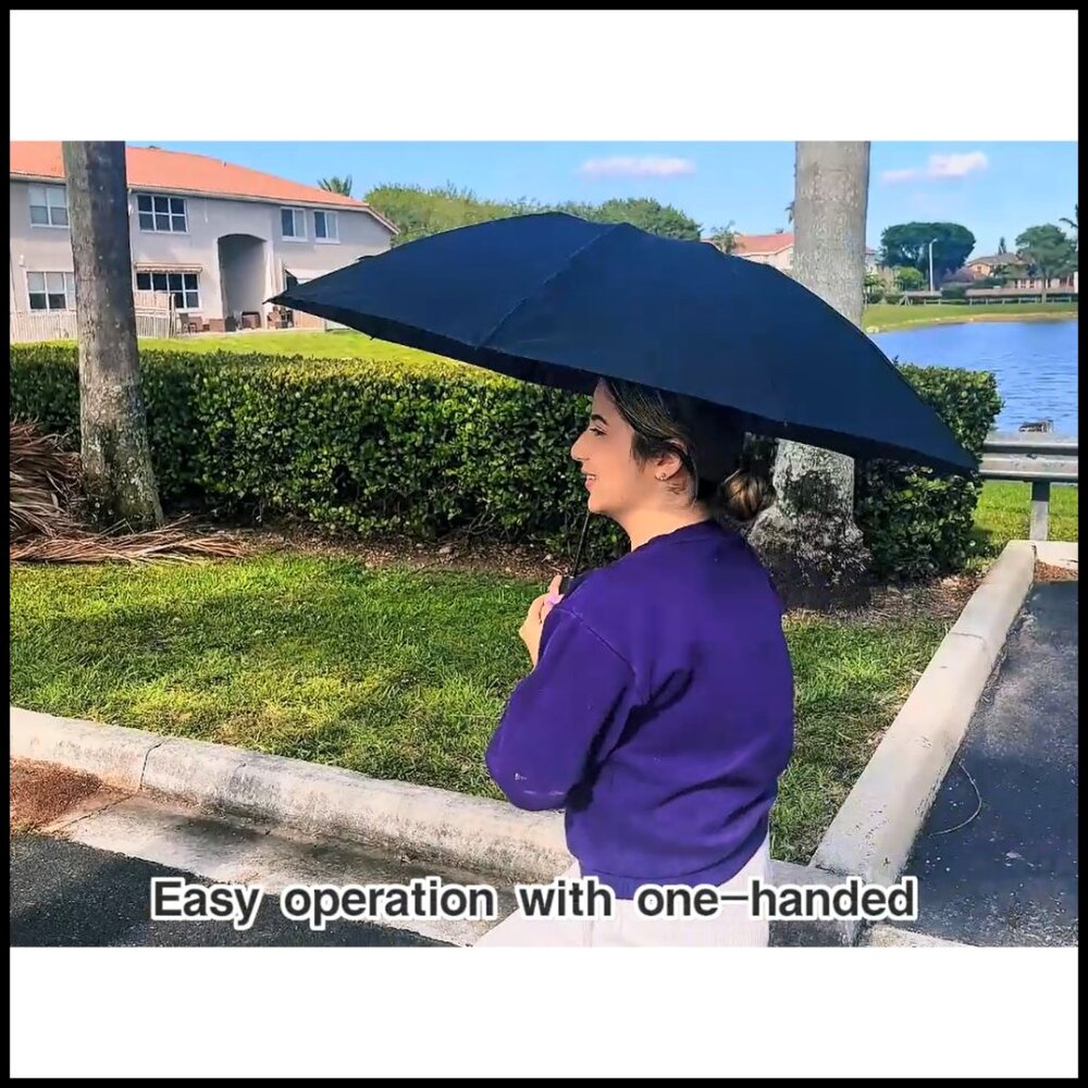 Compact Windproof Automatic Umbrella Inverted Fol… - image 7